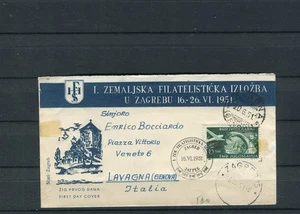 YUGOSLAVIA; 1951 SPECIAL FDC COVER Airplane issue fine used item - Picture 1 of 2