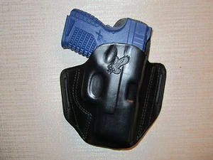 XDS 3.3, 9 MM & XDS 45 CAL. formed leather pancake owb belt holster - Picture 1 of 8