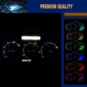 White Replacement Climate Control and Clock Led bulbs For Lexus IS300 2001-2005 - Picture 1 of 6