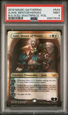 PSA 9 Mint - Ajani, Mentor of Heroes - Mythic Edition: Ravnica Allegiance - MTG - Image 1 of 2