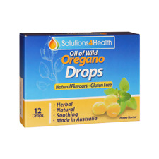 Solutions 4 Health Oil of Wild Oregano Lozenge Drops Honey Flavour x 12 Pack