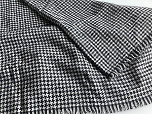 ❤️TOP ZUSTAND Schal Tuch Scarf Hahnentrittmuster schwarz/weiß 200x90cm - Bild 1 von 5