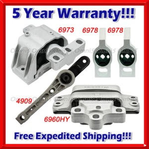 N292 Fits 2009-15 Audi TTS Quattro 2.0L AWD Coupe Motor & Transmission Mount 5pc - Picture 1 of 6