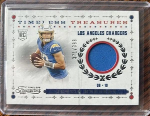 Patch maglia 2020 Chronicles Justin Herbert Rookie Timeless Treasures /399 💎🔥 - Foto 1 di 2