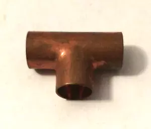 1/2" C x C x C Copper Tee - Lot Qty: 12 - Lot# 1161 - Picture 1 of 2