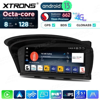 8.8" Android 13 8+128G Car Retrofit GPS CarPlay WIFI For BMW E60 E90 E91 E92 CIC - Image 1 of 4