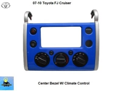 8401035121J0 07 a 10 Toyota FJ Cruiser tablero bisel central con control de clima de CA Foto 1 de 4
