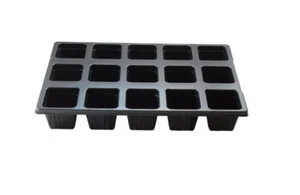 Stabiler Quickpot Topfplatte Multitopfplatte QP15 + Untersetzer 15 Töpfe 8x8x8cm - Bild 1 von 9