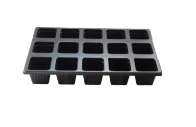 Stabiler Quickpot Topfplatte Multitopfplatte QP15 + Untersetzer 15 Töpfe 8x8x8cm - Bild 1 von 4