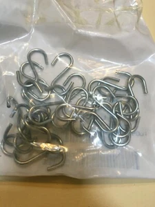 S-Hooks #498 1-1/2"L-Inside .120"-Wire 28lb-WLL Zinc Plated Fastenal Pkg. of 25 - Picture 1 of 4