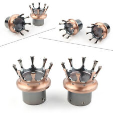 1Pair Front Axle Nut Cover For Harley XL 883 1200 Dyna Touring Glide Bronze
