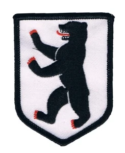 German Deutschland Berlin City Land coat of arms Crest Shield Embroidered Patch - Picture 1 of 1