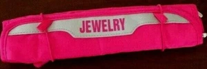 Nuevo hermoso rollo de joyería de viaje rosa de diseñador MIAMICA - Imagen 1 de 2