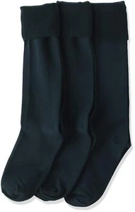 Big Girls' School Uniform Knee High Pack of 3 Hunter Large - Picture 1 of 2