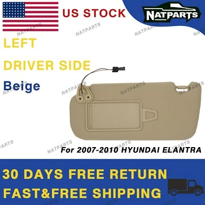 Parasol lado conductor izquierdo con luz para Hyundai Elantra 2007-2010 85210-2H161-4W Foto 1 de 4