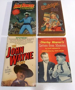Nostalgia book lot - John Wayne - Jack Parr - Lone Ranger - Picture 1 of 1