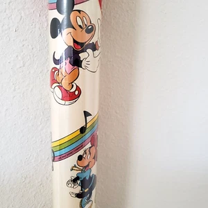 Vtg Disney Mickey Minnie 25 Sq Ft Cleo Gift Wrap Wrapping Paper Music Notes - Picture 1 of 4
