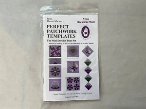MARTI MICHELL PERFECT PATCHWORK TEMPLATES #8964 MINI DRESDEN PLATE - Picture 1 of 2