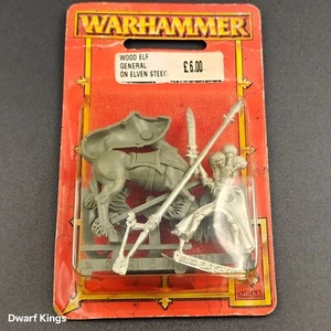 Warhammer Wood Elf General on Elven Steed (Vintage Metal, Sealed, 5th Ed 1997) - Picture 1 of 7
