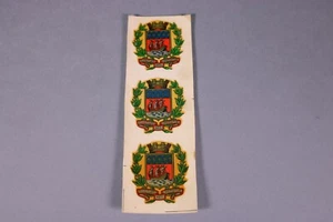 VS Ancien chromotransfert decalcomanie PARIS vintage 50/60's Fluctuat bateau - Foto 1 di 5