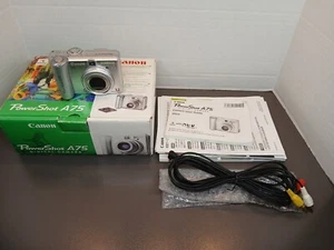 Canon PowerShot A75 3.2MP Digitalkamera - funktioniert ohne CF-Karte - Bild 1 von 8