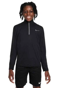 Nike Dri Fit Quarter Zip Pullover Running Long Sleeve Shirt Black Size Small NWT - Picture 1 of 1