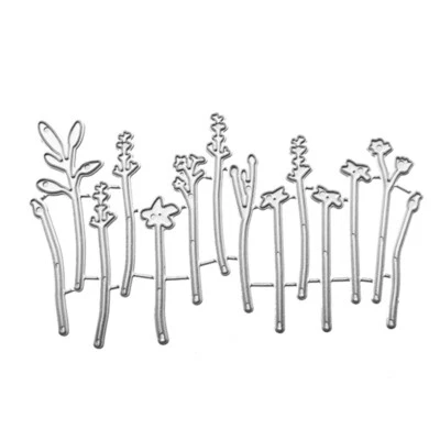 Flower Fence Metal Cutting Dies Stencil DIY Scrapbook Album Paper Card Template - Image 1 of 4