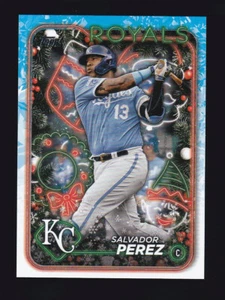 2024 Topps Holiday #H3 SALVADOR PEREZ Kansas City Royals - Picture 1 of 2