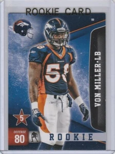 VON MILLER 2011 Panini Adenalyn ROOKIE CARD Denver Broncos Football RC - Picture 1 of 2
