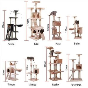 Kratzbaum Katzenbaum Kletterbaum Katzenkratzbaum Spielbaum für Katzen Kletter - Bild 1 von 9