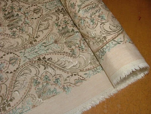 2.2 Metres iLiv Lynwood Verdigris Embroidered Fabric Curtain Upholstery Cushion - Picture 1 of 10