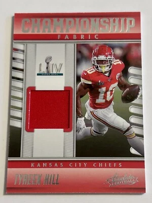 Tyreek Hill 2023 Absolute Football Championship Fabric Super Bowl #CF-9 Chiefs - Image 1 of 4