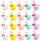  30 Pcs Resin Mini Duck Pendant Bracelet Spacer Beads for Charms