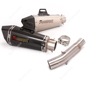 For Honda CB300R CB250R 2018-2025 Exhaust Tips Slip On 51mm Muffler Pipe Steel - Picture 1 of 10