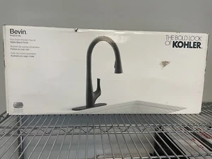 Kohler Bevin Pull Down Kitchen Faucet Matte Black R43210-BL - Pull down Spray - Picture 1 of 6