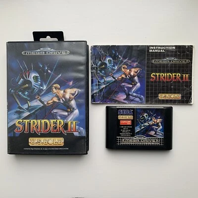 Strider II Sega Mega Drive Game Complete w/ Box & Manual 1992 PAL *TESTED*  - Image 1 of 4