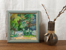 Sunny Landscape, Trees, Original Oil Painting, Ukrainian artist