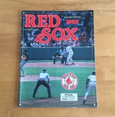 Boston Red Sox Fenway Park Official 1985 MLB Program Scorebook Magazine 2nd Ed - Image 1 of 4