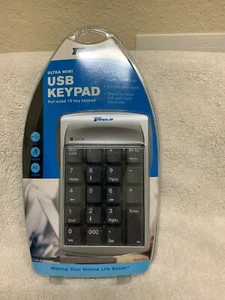 New Targus Pauk10Y01UU Ultra Mini Usb Keypad - Usb - 19 Keys - Black/GREY - Picture 1 of 1