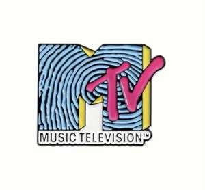 MTV Classic Retro Logo Enamel Pin - Picture 1 of 2