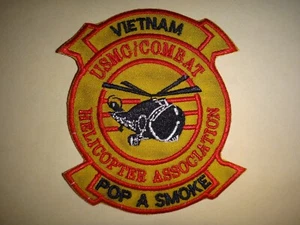 USMC COMBAT HELICOPTER ASSOCIATION Vietnam Pop A Smoke Patch - Picture 1 of 3