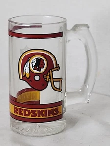  Washington Redskins NFL Football Beer Glass Mug Cup 12 Oz THICK - Picture 1 of 4
