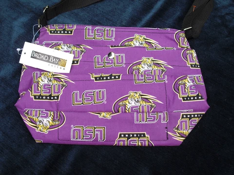 LSU TIGERS PURSE / COOLER ~Purple-Gold-Black~Tagged~NEW Cover