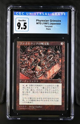 PHYREXIAN GRIMOIRE *Japanese* Tempest Rare CGC 9.5 Gem Mint MTG [Nostalgium] - Image 1 of 2