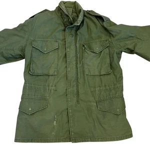 Abrigo de campo militar de EE. UU. para hombre mediano/grande clima frío M65 OG-107 ejército vintage años 60 - Imagen 1 de 11
