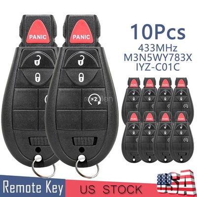 10 para Dodge Ram 1500 2500 3500 2009 2010 2011 2012 arranque remoto coche llavero 4B Foto 1 de 4