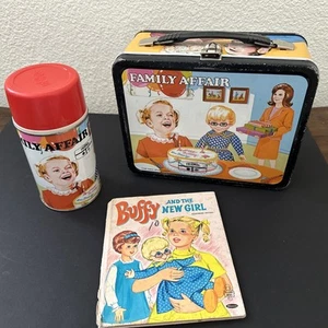 Vintage 1969 Family Affair Lunch Box with Thermos - Great Condition Bonus Book - Picture 1 of 21