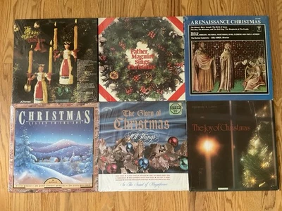 Lot OF 6 VINTAGE CHRISTMAS HOLIDAY LPs VARIOUS ARTISTS EX to NM All in Shrink #4 - Image 1 of 4