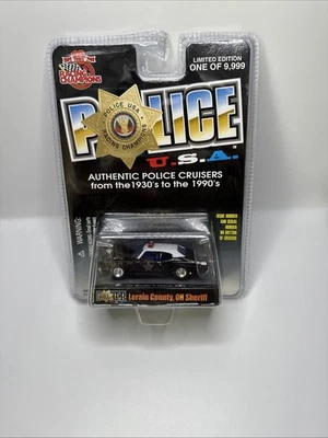 RACING CHAMPIONS POLICE U.S.A -LORAIN COUNTY, OH SHERIFF 1970 BUICK 1:64 NEW - Image 1 of 4