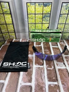 Shoc 3.0 Thunder Visor For Football Helmet Purple Mirror - Picture 1 of 10